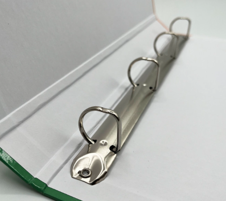 Archivadores rígidos utilizados como estuche de presentación y muestrario