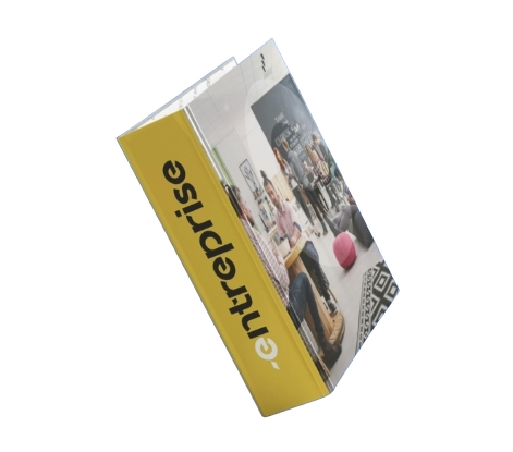 Archivadores rígidos personalizados con acabado brillante