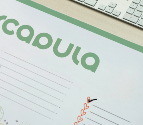 Bloc de sobremesa corporativo con logotipo