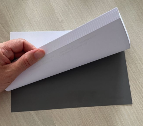 Detalle de bloc papel estándar personalizado