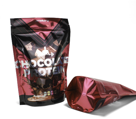 Bolsa doypack en estantería con diseño personalizado