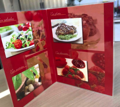 Menú personalizado premium para restaurante