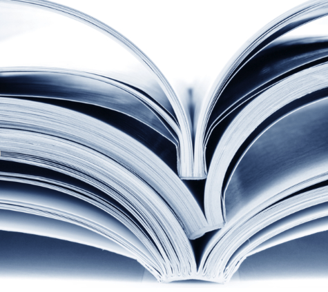 Detalle del lomo encolado de un catálogo