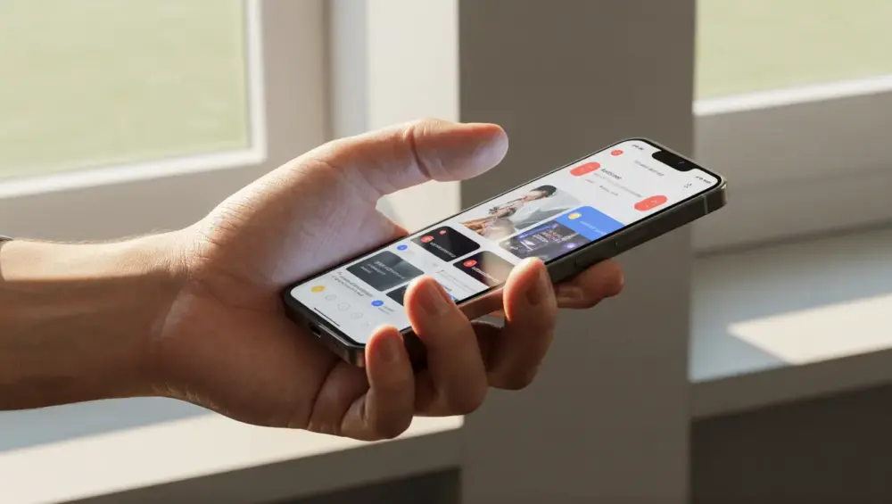 El cliente comparando opciones en su propio móvil