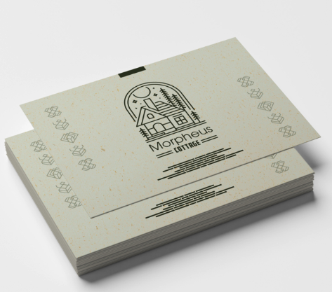 Flyers impresos en papel texturado verjurado