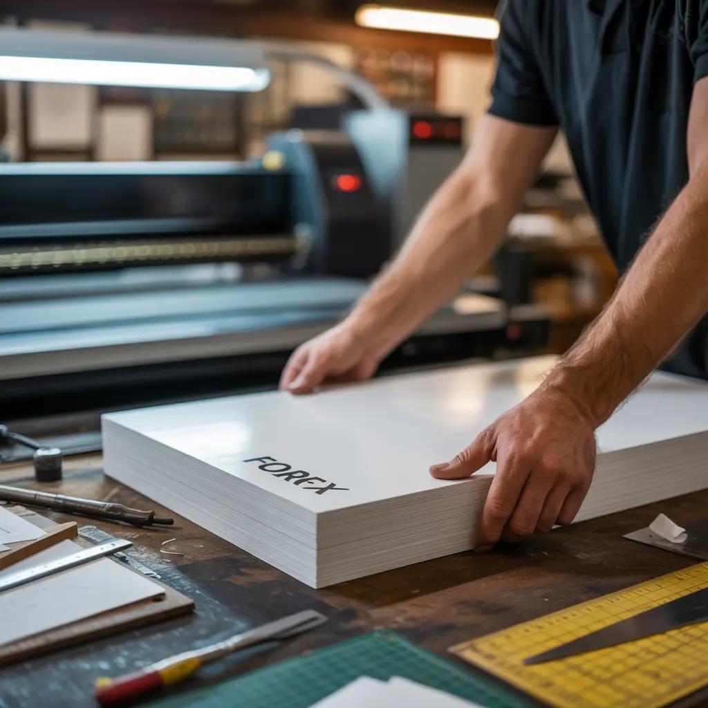 Detalle de impresión directa en PVC Forex satinado