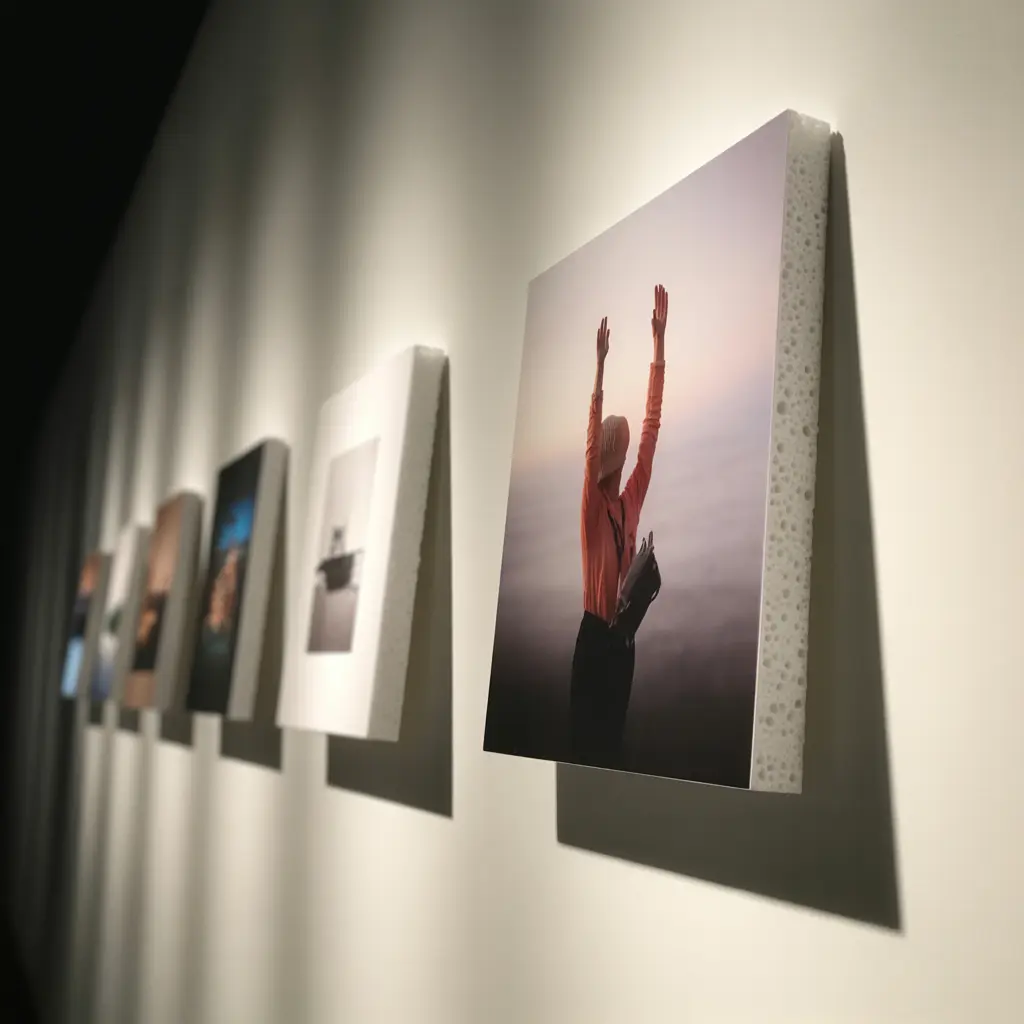 Cartón pluma usado en exposición y ferias