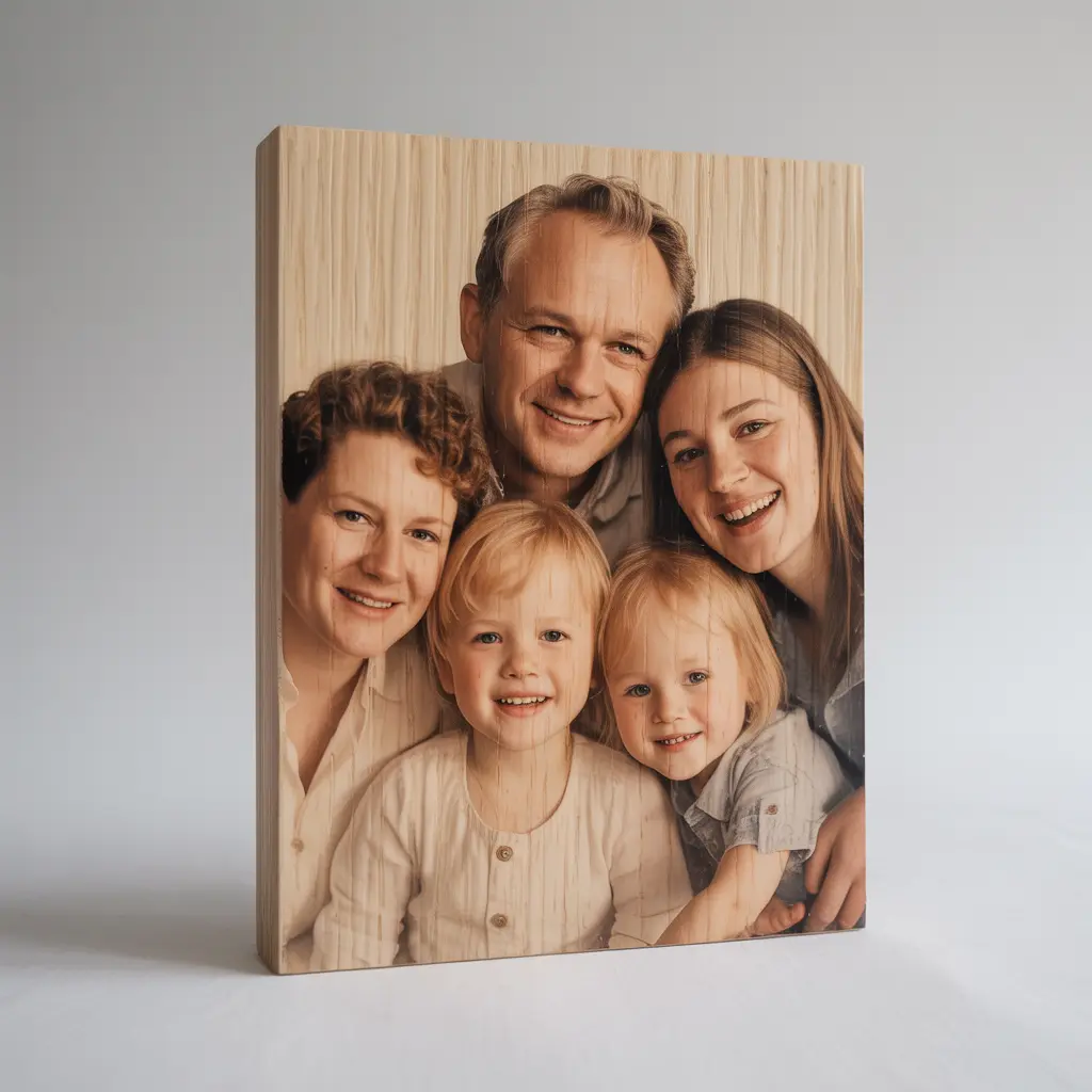 Composición de varios cuadros de madera en interior