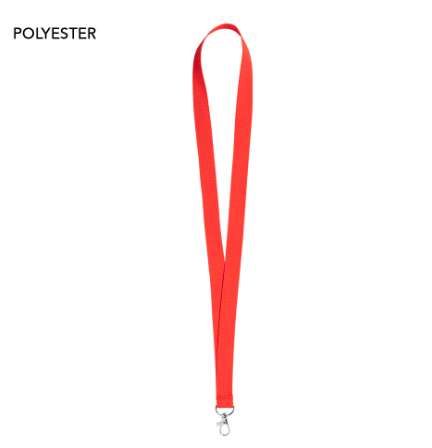 Lanyard poliéster con gancho metálico giratorio
