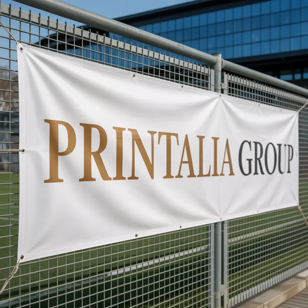 Detalle de impresión en lona de alta calidad