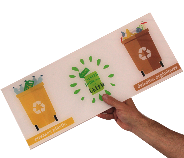 Placa de aluminio impresa para empresa