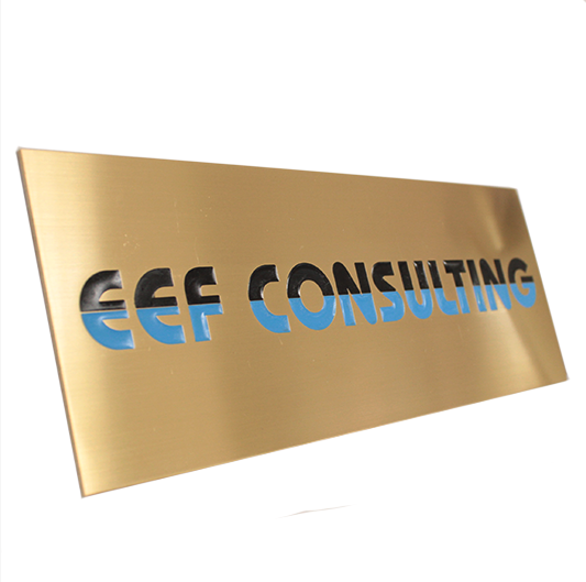 Placa de metacrilato corporativa