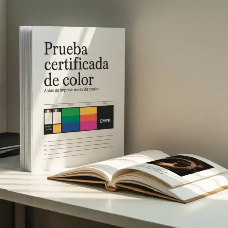 Prueba certificada de color para imprenta