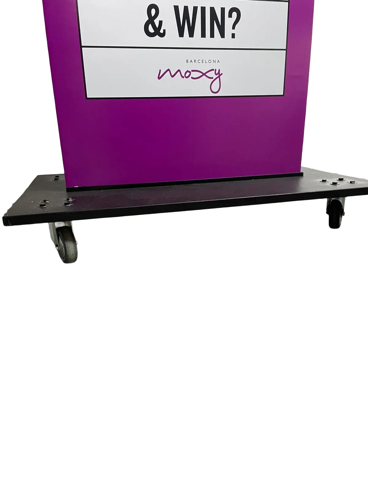 Base de ruleta personalizada con ruedas y freno