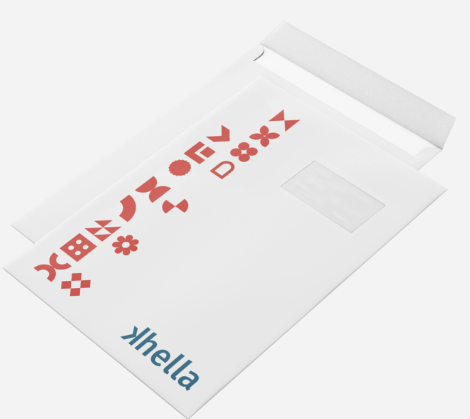 Sobres con ventana impresos con logotipo corporativo