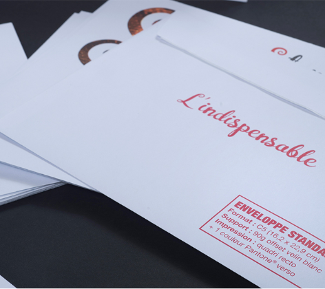 Sobres estándar personalizados con logo corporativo