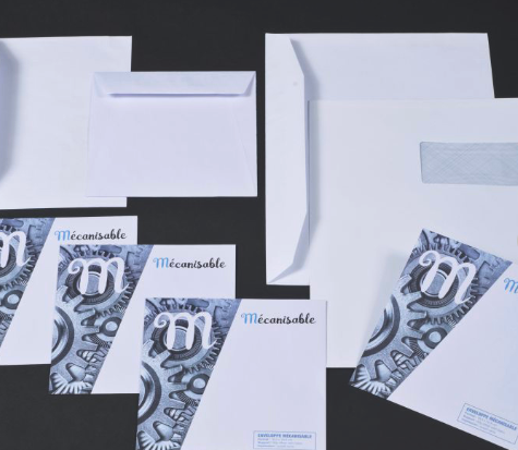 Lote de sobres mecanizados listos para campaña de mailing