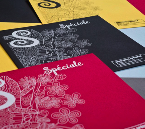 Sobres de papel especial en varios colores