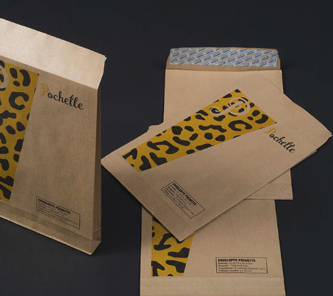 Sobres tipo bolsa con impresión corporativa