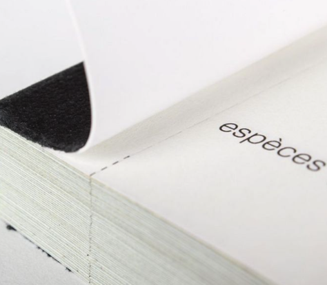 Ejemplo de talonario simple encuadernado