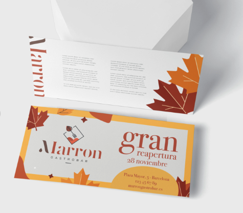 Tarjeta de invitación clásica