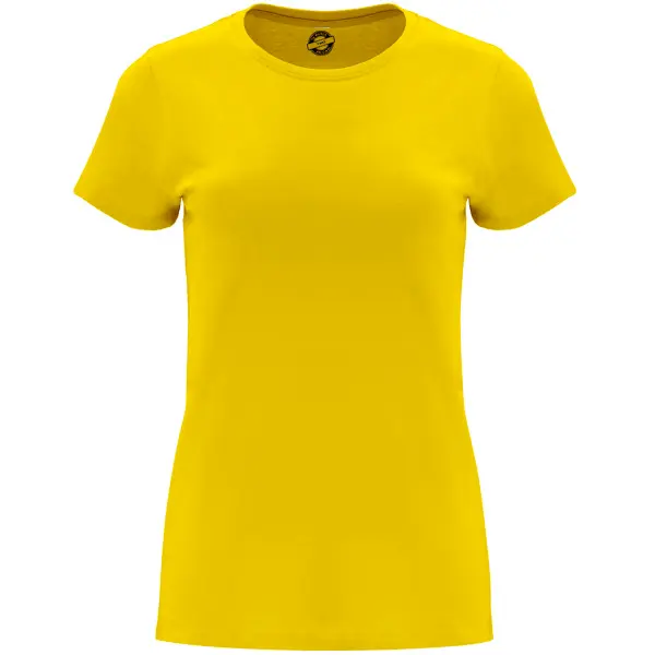 camiseta mujer premium amarilla