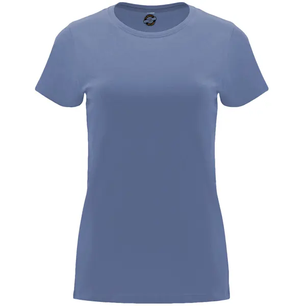camiseta mujer premium azul denim