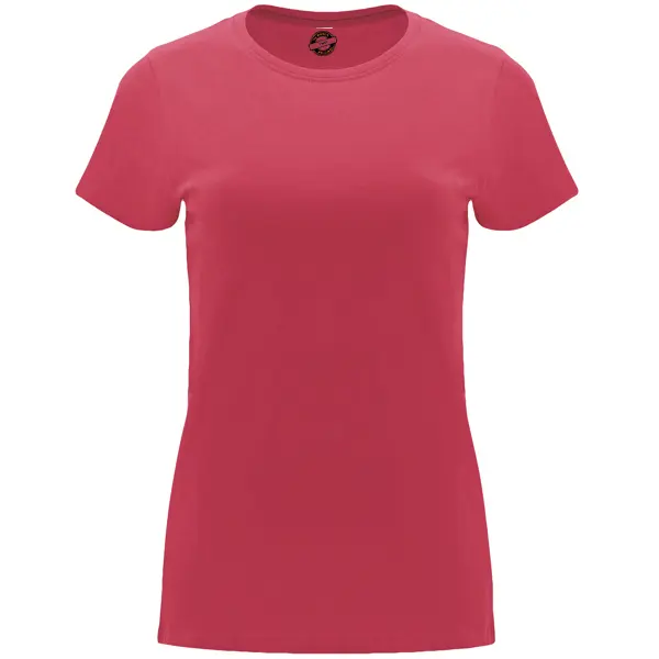 camiseta mujer premium rojo crisantemo