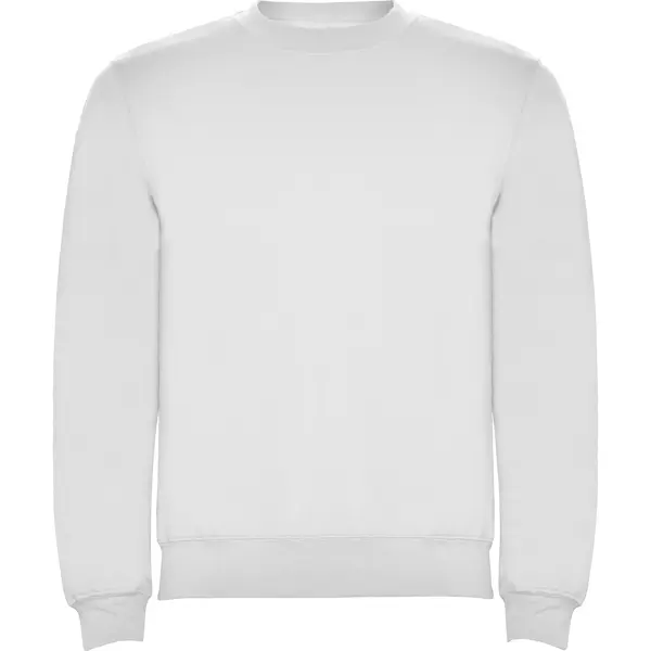 sudadera sin capucha blanco
