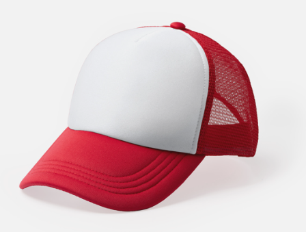 Gorra poliéster con rejilla trasera