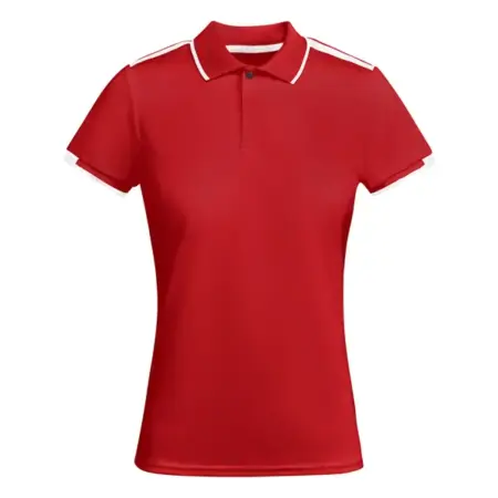 polo técnico mujer rojo