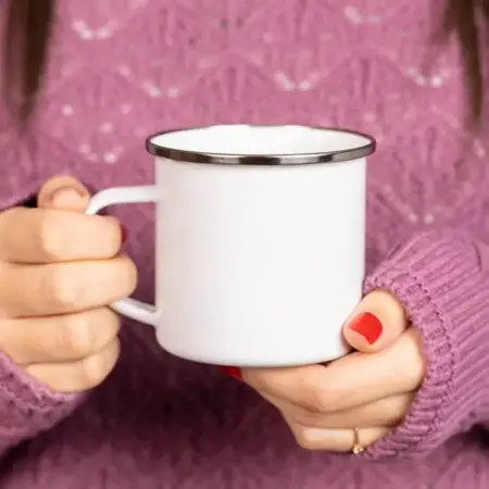 taza esmaltada