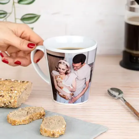 taza cónica personalizada