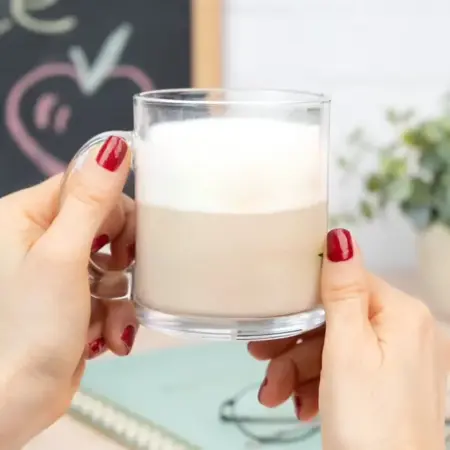 taza de cristal