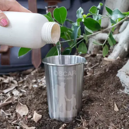 Vaso de acero inoxidable