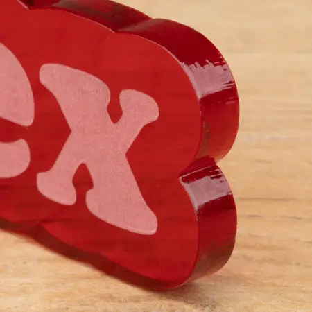 llavero con nombre de metacrilato